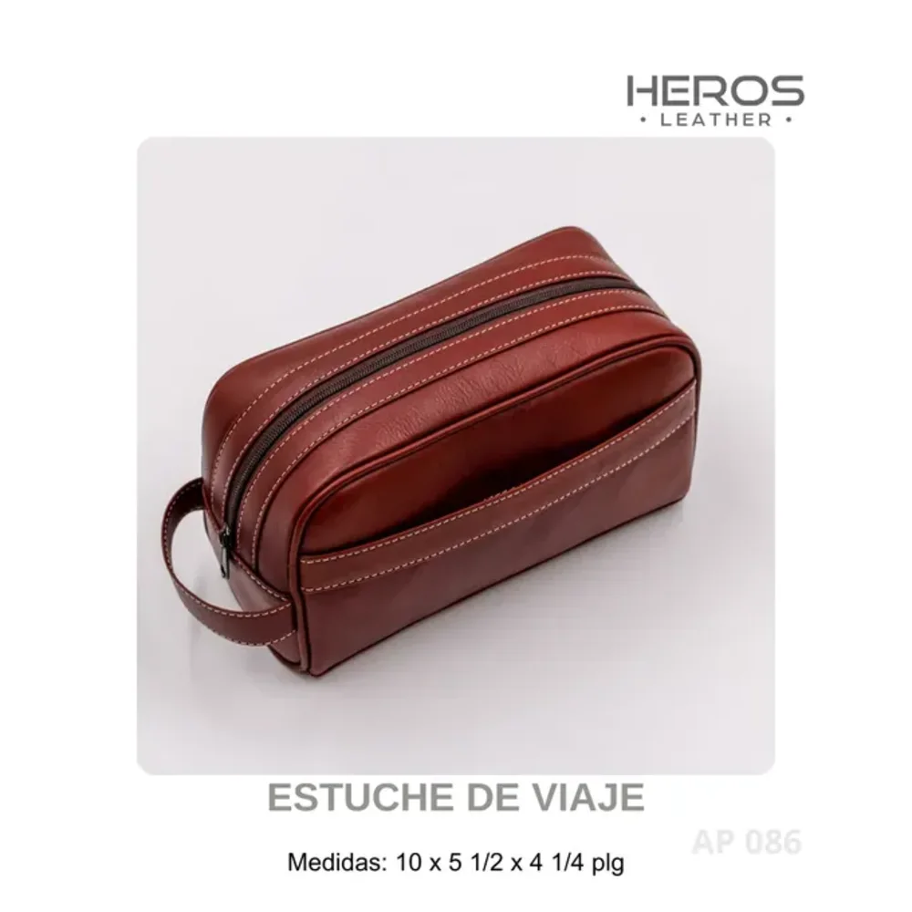 Estuches de viaje de cuero para regalo de empresa