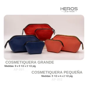 Estuche de Viaje de cuero genuino, hecho a mano en Honduras.